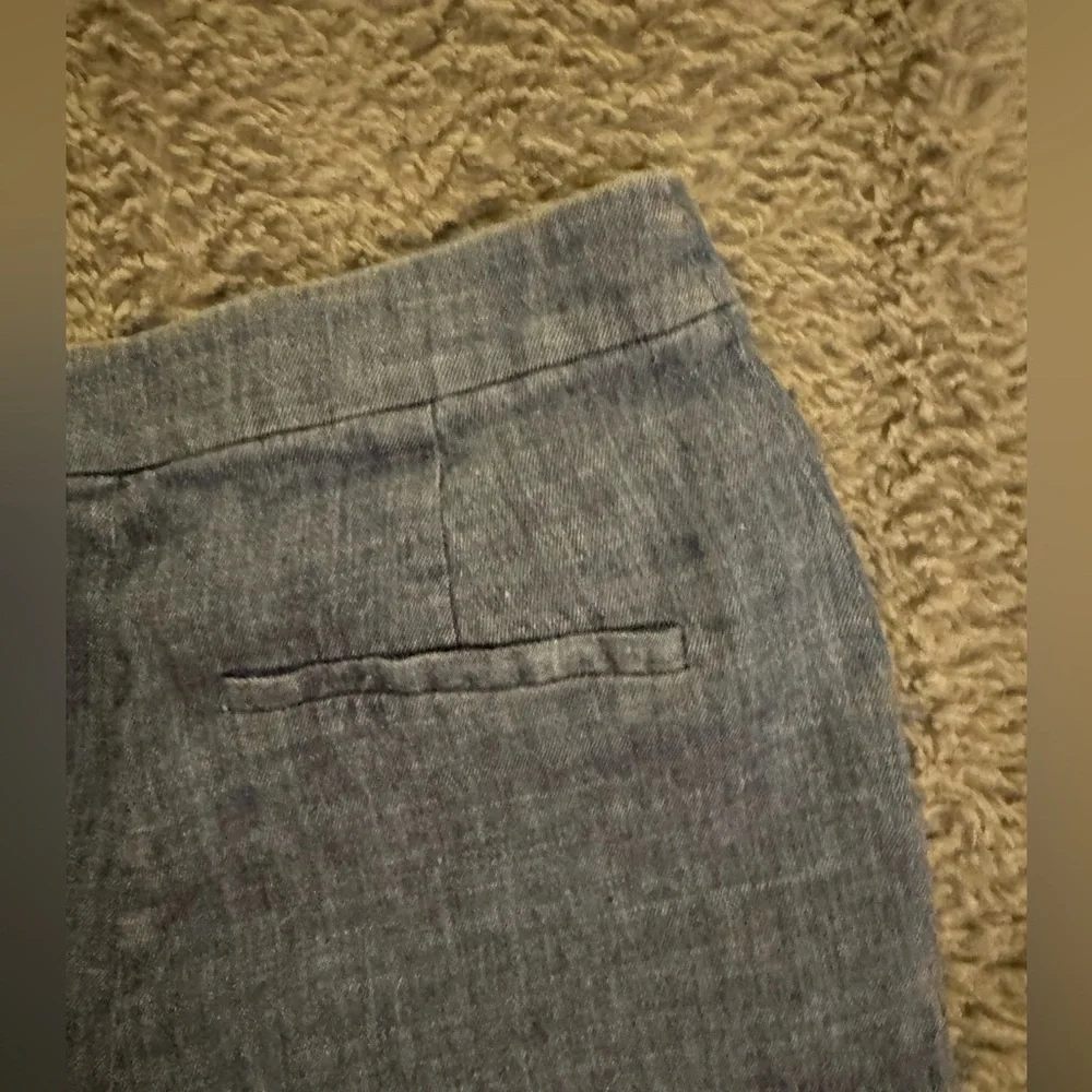 CLUB MONACO Wide Leg Linen-Blend Pants in Heather Gray Size 4 - Picture 6 of 15